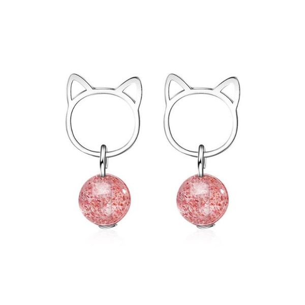 dangle & chandelier cute cat strawberry crystal earrings for women trend creative 925 sterling silver jewelry party gift oorbellen sae149
dangle & chandelier cute cat strawberry crystal earrings for women trend creative 925 sterling silver jewelry party gift oorbellen sae149
