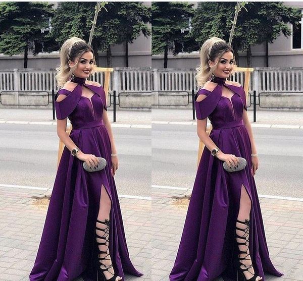 new fashion pruple evening dresses v neck satin high side split party gowns prom dresses formal dress evening gowns vestidos, Black;red
new fashion pruple evening dresses v neck satin high side split party gowns prom dresses formal dress evening gowns vestidos, Black;red
