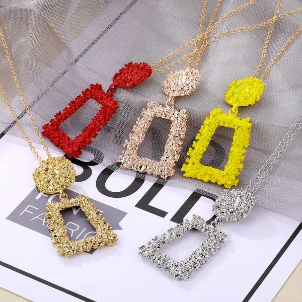 aliutom 2020 fashion statement necklace for women gold chain metal geometric pendant necklace colar women's jewelry gifts, Silver
aliutom 2020 fashion statement necklace for women gold chain metal geometric pendant necklace colar women's jewelry gifts, Silver
