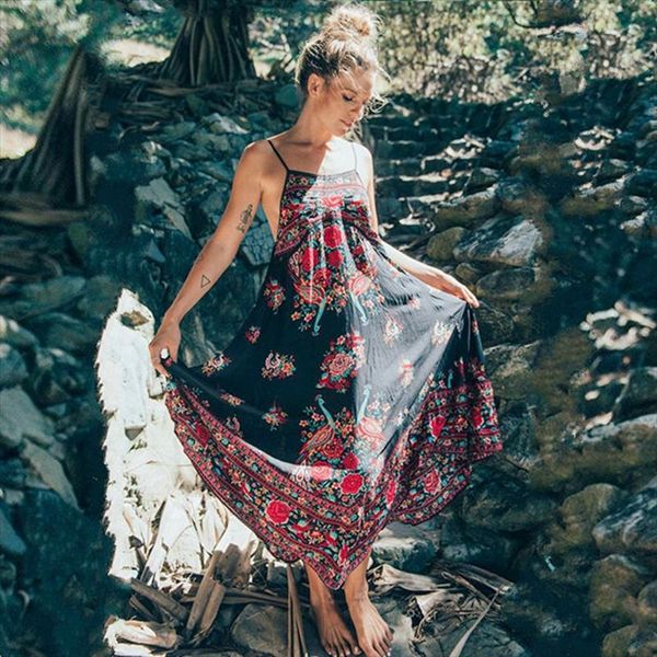 retro vintage print boho dress summer 2019 women sleeveles etehnic dress robe vestido mujer hippie beach, Black;gray
retro vintage print boho dress summer 2019 women sleeveles etehnic dress robe vestido mujer hippie beach, Black;gray