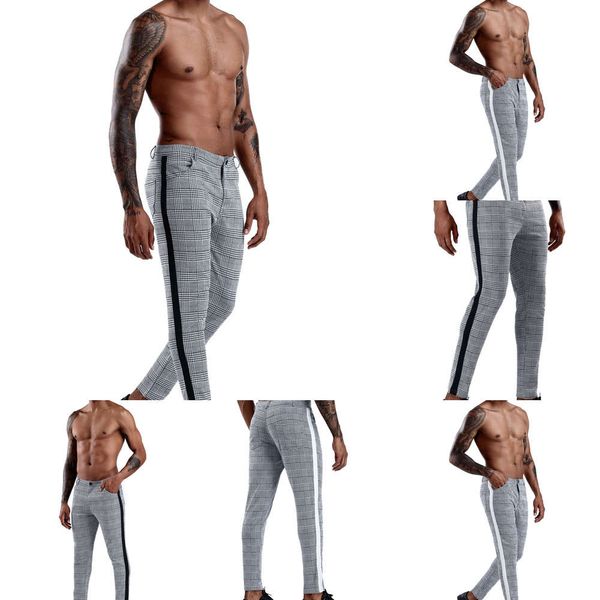 street fashion brand casual pants men's small foot plaid trousers with high elasticity, Black
street fashion brand casual pants men's small foot plaid trousers with high elasticity, Black