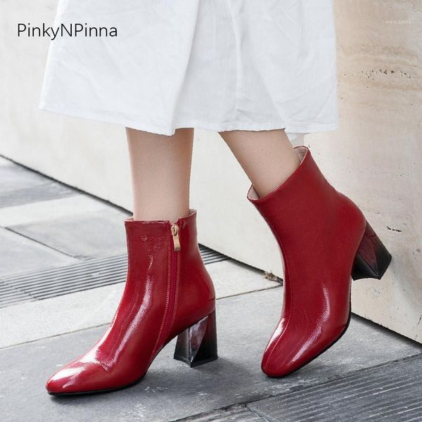 women winter fashion ankle boots warm plush inside soft patent leather office party dress short booties ladies high heel shoes1, Black
women winter fashion ankle boots warm plush inside soft patent leather office party dress short booties ladies high heel shoes1, Black
