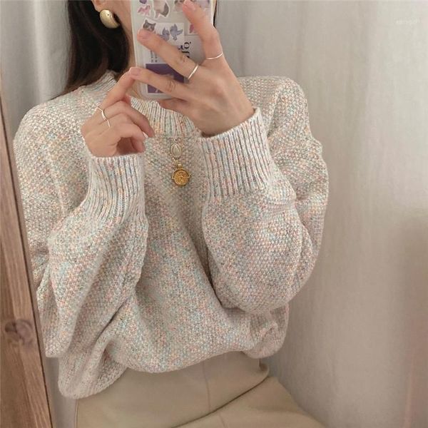 young chic sweet korean style polka dot sweater loose oversize lazy style casual knitted pullovers 2020 winter women's jumpers1, White;black
young chic sweet korean style polka dot sweater loose oversize lazy style casual knitted pullovers 2020 winter women's jumpers1, White;black