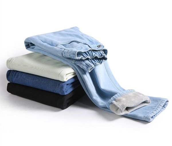 women's jeans velvet for women winter warm vintage streetwear denim pants black fleece mom elastic waist girls 18 years old, Blue
women's jeans velvet for women winter warm vintage streetwear denim pants black fleece mom elastic waist girls 18 years old, Blue