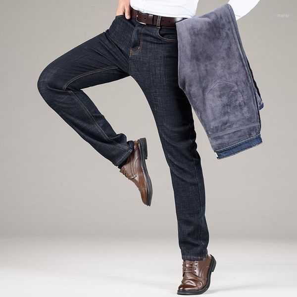 men's jeans classic style winter men's warm business fashion casual denim stretch cotton thick fleece pants male brand trousers1, Blue
men's jeans classic style winter men's warm business fashion casual denim stretch cotton thick fleece pants male brand trousers1, Blue