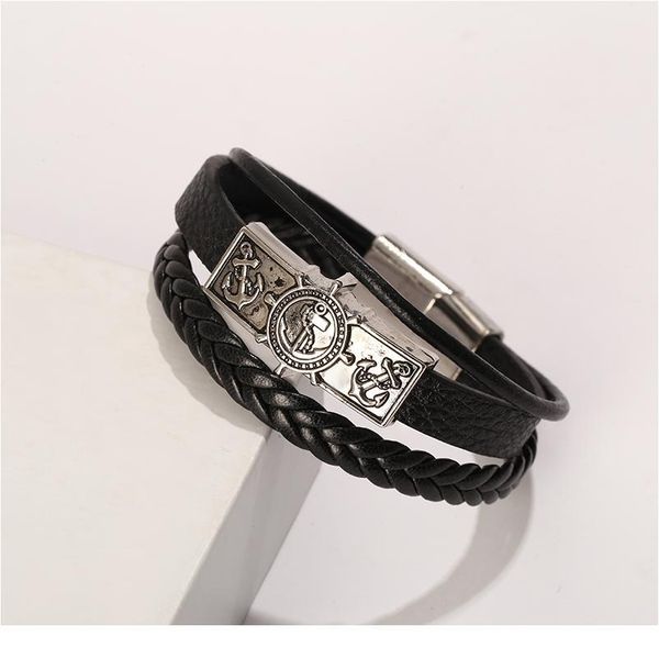 junwei new fashion multi-layer rudder leather bracelet punk style magnetic buckle men's bracelet jewelry gifts qylnme
junwei new fashion multi-layer rudder leather bracelet punk style magnetic buckle men's bracelet jewelry gifts qylnme