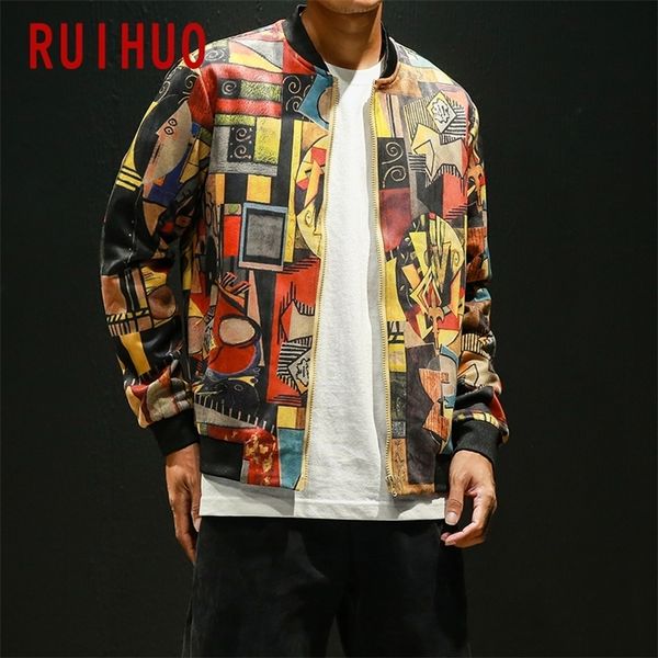 ruihuo vintage casual men's jacket fashion hip hop male jackets coats men's clothing windbreaker new arrival size m-5xl 201218, Black;brown
ruihuo vintage casual men's jacket fashion hip hop male jackets coats men's clothing windbreaker new arrival size m-5xl 201218, Black;brown