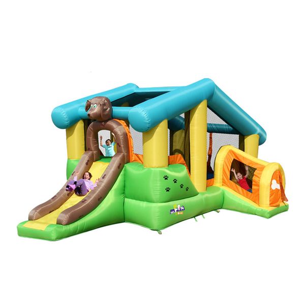 puppy bouncy castle dog bounce house w/ slide inflatable toy for kids jumping dog theme trampoline outdoor amusement fun in garden backyard
puppy bouncy castle dog bounce house w/ slide inflatable toy for kids jumping dog theme trampoline outdoor amusement fun in garden backyard