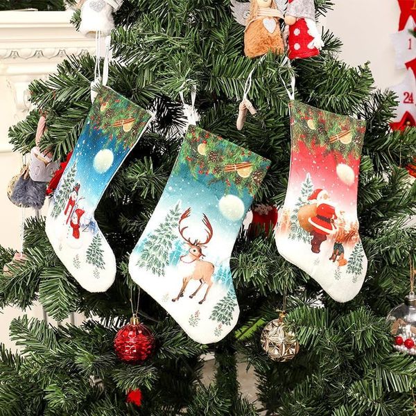 christmas decorations tree hanging party xmas decor santa stocking sock gift candy bags lovely bag for children fireplace 
christmas decorations tree hanging party xmas decor santa stocking sock gift candy bags lovely bag for children fireplace