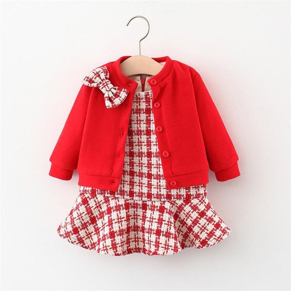 girls' sets plus velvet autumn winter children's knitted cardigan coat + checked princess vest dress, White
girls' sets plus velvet autumn winter children's knitted cardigan coat + checked princess vest dress, White