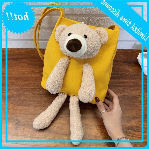 women's bear canvas bag, wild shoulder robber, simple, cartoon student, school toy bag, Blue;pink
women's bear canvas bag, wild shoulder robber, simple, cartoon student, school toy bag, Blue;pink