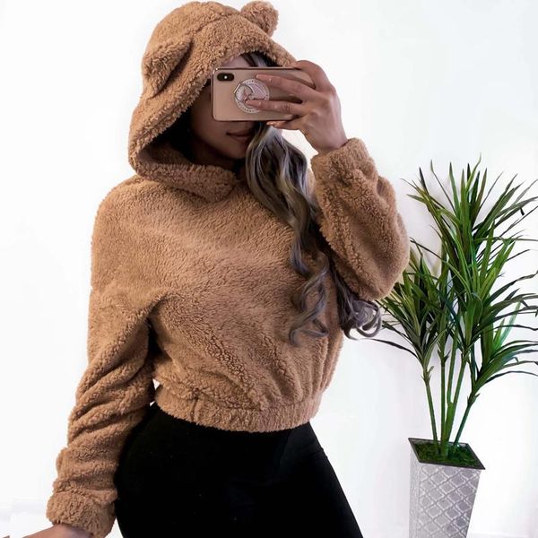 hoodie sweatshirt with ears crop short women long sleeve pullovers new white autumn winter plush warm ladies clothing1, Black
hoodie sweatshirt with ears crop short women long sleeve pullovers new white autumn winter plush warm ladies clothing1, Black