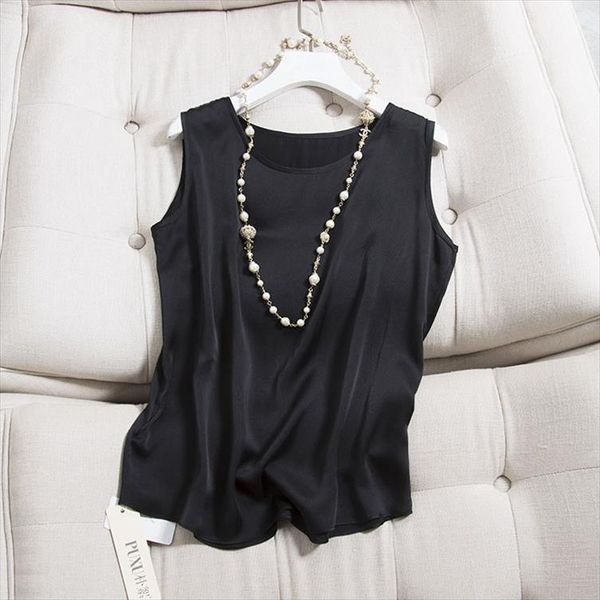 2020 women casual o neck sleeveless chiffon silk girl solid casual blouse shirt female plus size solid girl clothing fashion, White
2020 women casual o neck sleeveless chiffon silk girl solid casual blouse shirt female plus size solid girl clothing fashion, White