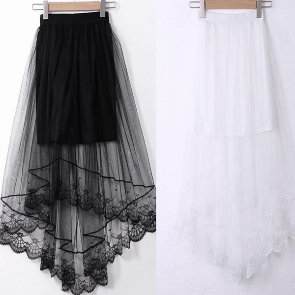women fashion mesh pleated skirts two layers irregular ruffle solid color skirts summer high waist vintage evening party1, Black
women fashion mesh pleated skirts two layers irregular ruffle solid color skirts summer high waist vintage evening party1, Black