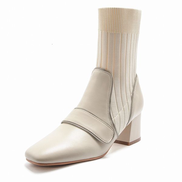 2021 new genuine leather knitting women's boots square toe thick high heels pumps party casual shoes woman black white brown trxw
2021 new genuine leather knitting women's boots square toe thick high heels pumps party casual shoes woman black white brown trxw