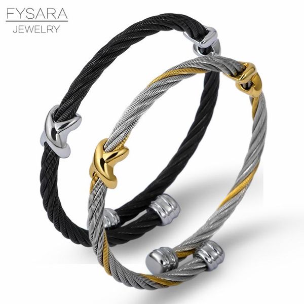 fysara высококачественный тонкий твист кросс-очарование pulseiras из нержавеющей стали женские проволочные кабельные линии браслеты х ювелир, Black
fysara высококачественный тонкий твист кросс-очарование pulseiras из нержавеющей стали женские проволочные кабельные линии браслеты х ювелир, Black