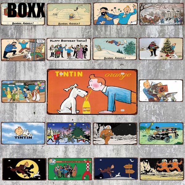 30x15cm the adventures of tintin plaque metal vintage cartoon poster wall bar art kids room home decoration
30x15cm the adventures of tintin plaque metal vintage cartoon poster wall bar art kids room home decoration
