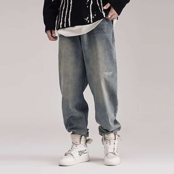 2021 new fashion vintage men jeans retro blue loose fit casual cotton denim harem pants streetwear designer hip hop wide leg trousers brgo
2021 new fashion vintage men jeans retro blue loose fit casual cotton denim harem pants streetwear designer hip hop wide leg trousers brgo
