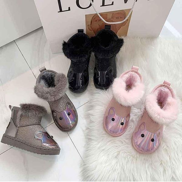children cartoon desinger snow boots plush warm winter boots for toddler baby princess girls casual cotton shoes slip-on botas, Black;grey
children cartoon desinger snow boots plush warm winter boots for toddler baby princess girls casual cotton shoes slip-on botas, Black;grey
