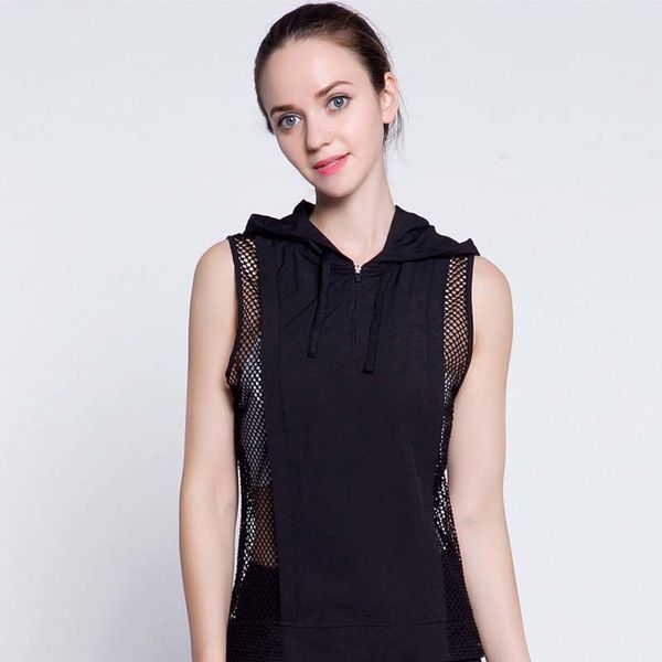 dry quick force exercise sporting fitness sleeveless hooded vest mesh splice loose tank for women dropship y200326, White
dry quick force exercise sporting fitness sleeveless hooded vest mesh splice loose tank for women dropship y200326, White