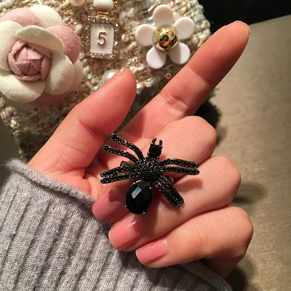 europe and the united states overbearing retro index ring national wind black spider ring, Silver
europe and the united states overbearing retro index ring national wind black spider ring, Silver