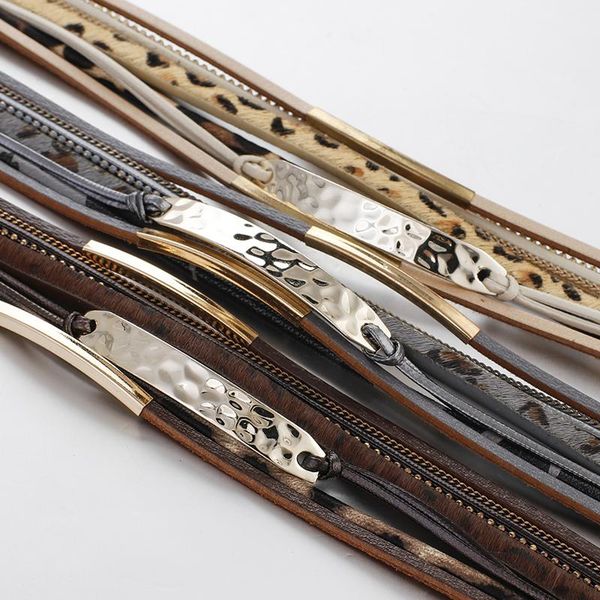 flashbuy leopard шерсть металлические подвески мультилайер кожаные браслеты для женщин простые модные обертки браслеты мода женские браслеты, Golden;silver
flashbuy leopard шерсть металлические подвески мультилайер кожаные браслеты для женщин простые модные обертки браслеты мода женские браслеты, Golden;silver