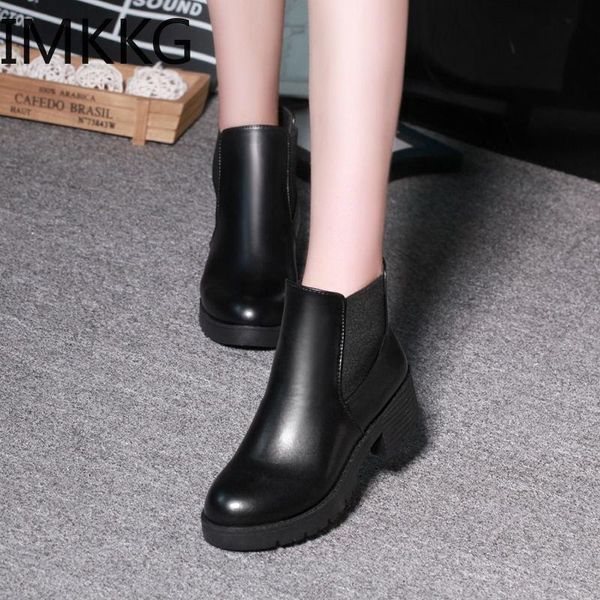new style fashion women boots round head thick bottom pu leather waterproof woman boots ankle spring/autumn q00283, Black
new style fashion women boots round head thick bottom pu leather waterproof woman boots ankle spring/autumn q00283, Black