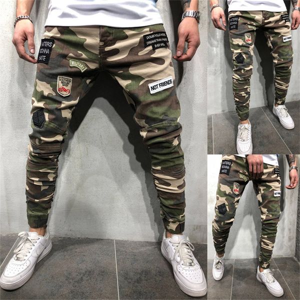 2021 new mens skinny pencil denim pants camouflage patchwork pleated slim fit jean trousers side stripe cargo jeans male clothes rhv0, Blue
2021 new mens skinny pencil denim pants camouflage patchwork pleated slim fit jean trousers side stripe cargo jeans male clothes rhv0, Blue