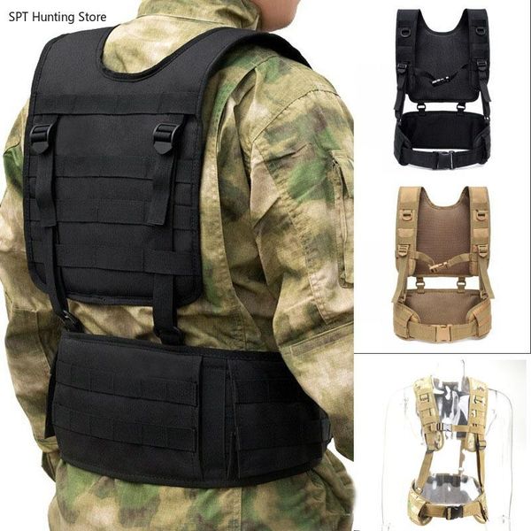 army molle tactical vest war belt vest battle nylon battle waistcoat adjustable hunting bag carrier clothes, Camo;black
army molle tactical vest war belt vest battle nylon battle waistcoat adjustable hunting bag carrier clothes, Camo;black