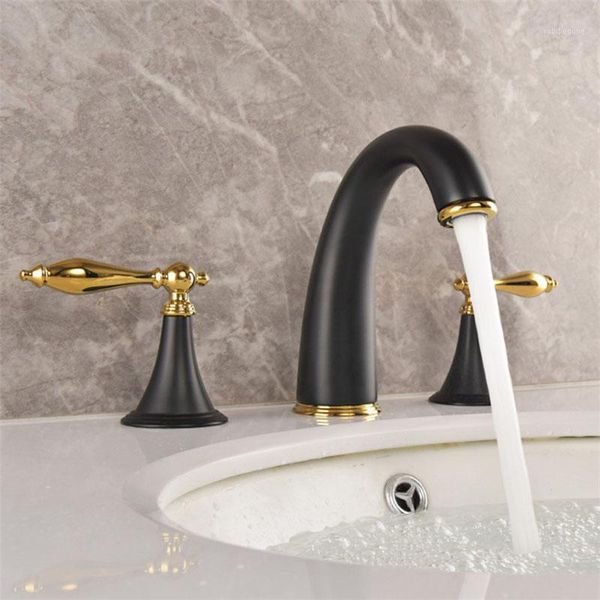 bathroom sink faucets basin brass faucet black gold 3 holes double handle widespread and cold water mixer toilet tap1
bathroom sink faucets basin brass faucet black gold 3 holes double handle widespread and cold water mixer toilet tap1