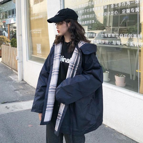 women's down & parkas spring autumn coat women 2021 fashion jacket cotton parka outwear female, Black
women's down & parkas spring autumn coat women 2021 fashion jacket cotton parka outwear female, Black