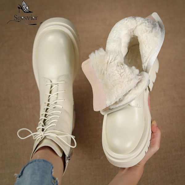 sgesvier 2021 big size 34-42 winter ankle boots fashion lace up keep warm women boots genuine leather black rice white
sgesvier 2021 big size 34-42 winter ankle boots fashion lace up keep warm women boots genuine leather black rice white