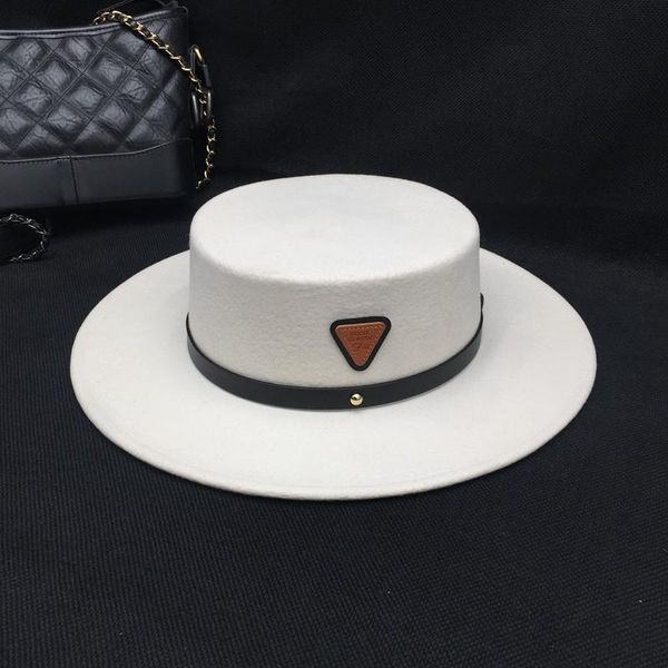 winter new wool white hat for women with belt triangle mark british hat french fashion fedora, Blue;gray
winter new wool white hat for women with belt triangle mark british hat french fashion fedora, Blue;gray