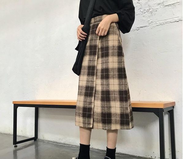 ulzzang autumn winter harajuku plaid a-line skirt high waist japanese kawaii casual for women skirts long length cute vintage1, Black
ulzzang autumn winter harajuku plaid a-line skirt high waist japanese kawaii casual for women skirts long length cute vintage1, Black
