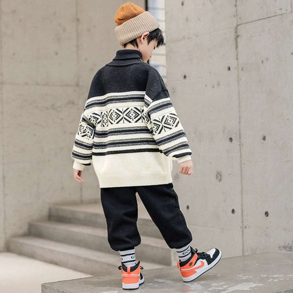 sweater high necked boys' winter pullover 2020 new thickened base coat children's knitwear wo40, Blue
sweater high necked boys' winter pullover 2020 new thickened base coat children's knitwear wo40, Blue