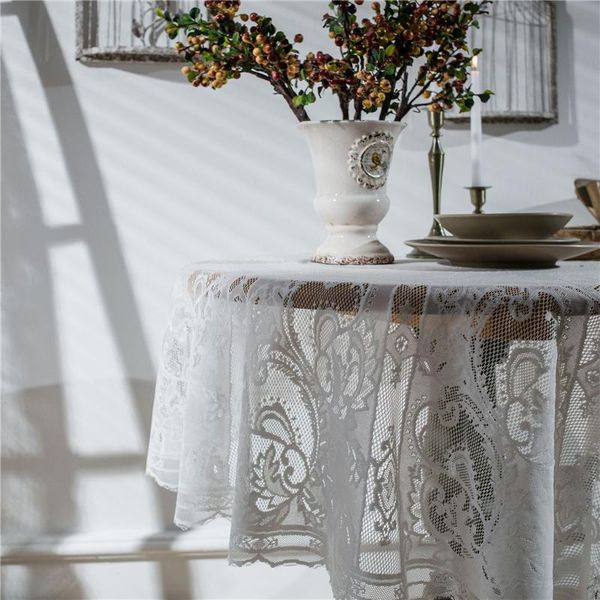 round white lace table cloth retro style beautiful table cover home event party dustproof dia 150cm 190cm tablecloth wholesale
round white lace table cloth retro style beautiful table cover home event party dustproof dia 150cm 190cm tablecloth wholesale