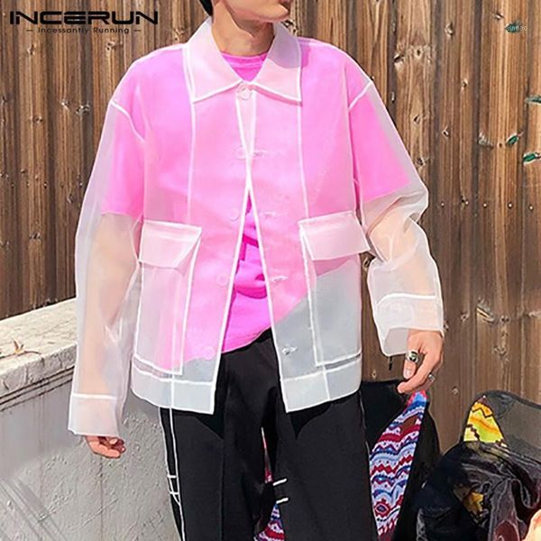 fashion men mesh shirt lapel long sleeve button pockets transparent nightclub party blouse streetwear camisas hombre incerun1, White;black
fashion men mesh shirt lapel long sleeve button pockets transparent nightclub party blouse streetwear camisas hombre incerun1, White;black