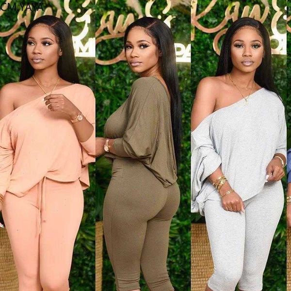 cm.yaya womens tracksuits long sleeve off shoulder mid calf pants suit active wear tracksuit two piece set fitness outfit, Gray
cm.yaya womens tracksuits long sleeve off shoulder mid calf pants suit active wear tracksuit two piece set fitness outfit, Gray