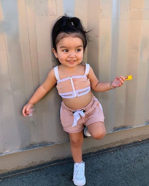 clothing sets 2021 baby girls suit fashion clothes summer sleeveless mesh zipper t-shirt crop shorts two children sports outfit tracksu, White
clothing sets 2021 baby girls suit fashion clothes summer sleeveless mesh zipper t-shirt crop shorts two children sports outfit tracksu, White