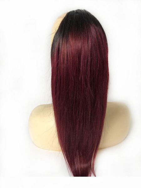 burgundy ombre human hair ponytail peruvian virgin straight clip ins extensions for women dark roots 1b 99j drawstring ponytail fast ship, Black 
burgundy ombre human hair ponytail peruvian virgin straight clip ins extensions for women dark roots 1b 99j drawstring ponytail fast ship, Black