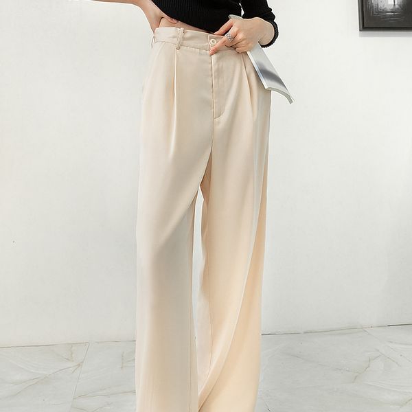 2021 new sherhure spring chiffon good quality women high waist straight long fashion casual pants female trousers 5l3y, Black;white
2021 new sherhure spring chiffon good quality women high waist straight long fashion casual pants female trousers 5l3y, Black;white