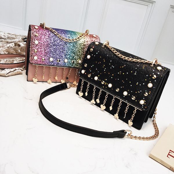 square shoulder bag female 2020 new sequined shoulder bag rivet messenger chain mini
square shoulder bag female 2020 new sequined shoulder bag rivet messenger chain mini