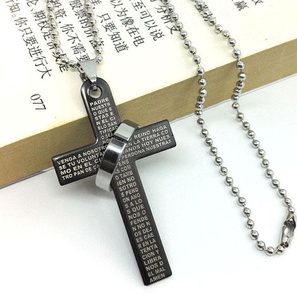 new fashion stainless steel pendant christian bible prayer cross pendant men necklace charming gifts jewelry gifts 2018 bbyxvp, Black;white
new fashion stainless steel pendant christian bible prayer cross pendant men necklace charming gifts jewelry gifts 2018 bbyxvp, Black;white