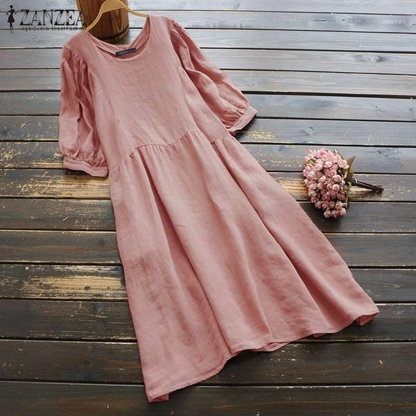 zanzea women half sleeve dress summer solid cotton linen sundress vintage kaftan vestido elegant work dresses femme plus size1, Black;gray
zanzea women half sleeve dress summer solid cotton linen sundress vintage kaftan vestido elegant work dresses femme plus size1, Black;gray