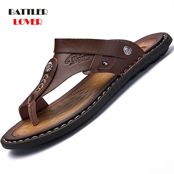 genuine leather shoes men fashion men flip flops trendy anti-slip cow leather men's casual shoes classic massage beach slippers y200706, Black
genuine leather shoes men fashion men flip flops trendy anti-slip cow leather men's casual shoes classic massage beach slippers y200706, Black