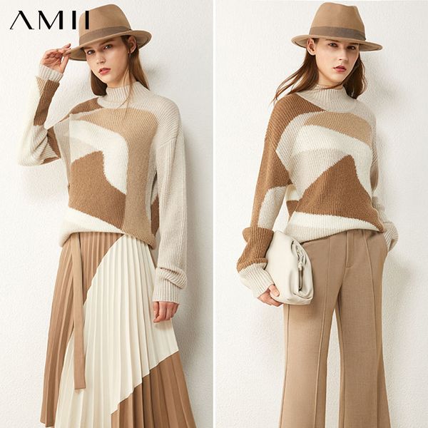 amii minimalism autumn winter sweaters for women fashion turtleneck sweater full sleeve loose turtleneck sweater 12040572 201023, White;black
amii minimalism autumn winter sweaters for women fashion turtleneck sweater full sleeve loose turtleneck sweater 12040572 201023, White;black
