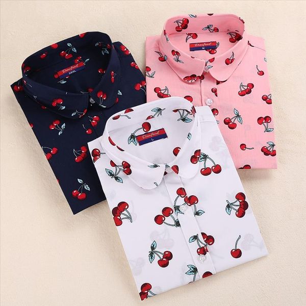 dioufond cotton long sleeve women blouses school work office shirts casual ladies cherry print shirt women fashion clothing, White
dioufond cotton long sleeve women blouses school work office shirts casual ladies cherry print shirt women fashion clothing, White