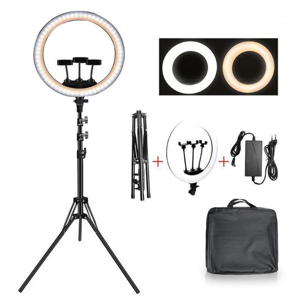 45cm 18inch selfie ring light p studio lighting led ring lamp bi-color 3200-5600k with 210cm tripod stand for video makeup1
45cm 18inch selfie ring light p studio lighting led ring lamp bi-color 3200-5600k with 210cm tripod stand for video makeup1