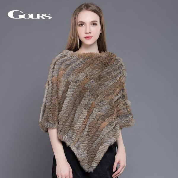 scarves gours fur wrap for women winter warm ladies knitted natural shawl fashion brand poncho party pullover 03, Blue;gray
scarves gours fur wrap for women winter warm ladies knitted natural shawl fashion brand poncho party pullover 03, Blue;gray