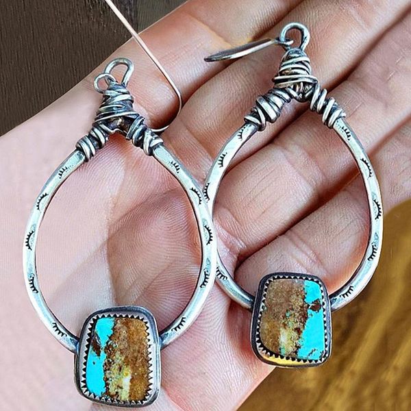 dangle & chandelier bohemian hollow out metal turquoises stone earrings exaggerated jewelry tribal water drop earring brincos o3d399, Silver
dangle & chandelier bohemian hollow out metal turquoises stone earrings exaggerated jewelry tribal water drop earring brincos o3d399, Silver